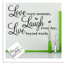 Viver De Rir Love Quotes Decalques De Parede Decorações De Casa removível faça você mesmo Wall Stickers
