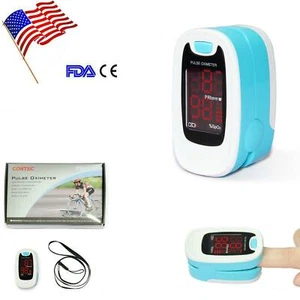 FDA Pulsoximeter Finger Blut Sauerstoffsensor O2 SpO2 Monitor Herzfrequenz Neu USA - Bild 1 von 7