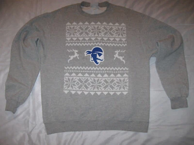 Seton Hall Pirates Sweatshirt Ugly Christmas Men's Large Adult (slim) SHU NCAA - Image 1 of 4