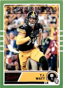 2019 Panini Chronicles Classics Red #C-29 T.J. WATT  /199 Pittsburgh Steelers 