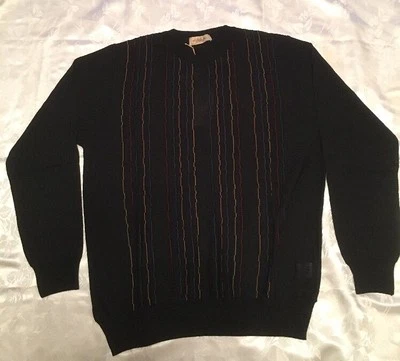 Montechiaro Wool Blend Crewneck Men's Sweater, Size M , L , XL, XXL . - Image 1 of 4