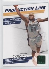 2010-11 Donruss Production Line Emerald Die-Cut Zach Randolph #23