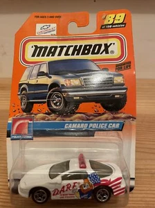Matchbox #89 CAMARO POLICE CAR Dare Police Patrol Logo Diecast Cop Car - Picture 1 of 8