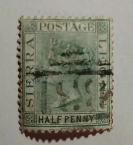 Sierra Leone 1884 Half Penny stamp - Picture 1 of 1