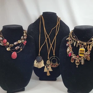 Lot of 8x Boho Fringe Hippie Fashion Jewelry Necklaces Assorted Variety Styles - Picture 1 of 5