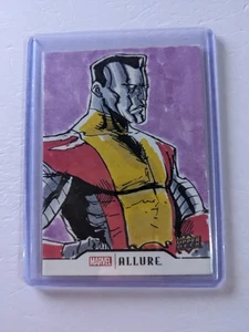 2021 Upper Deck Marvel Allure Colossus 1/1 Sketch By Shawn Langley - Bild 1 von 2