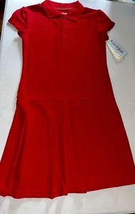 School Uniform Dress Polo Style Girls Size 6/6x Red - Picture 1 of 3