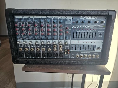 Peavey Model XR684 Nine Channel Stereo Powered Mixing Amplifier PA System Tested - Image 1 of 4
