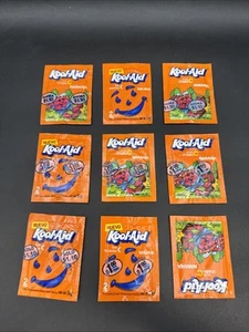 Vintage MEXICAN Packet Kool Aid MIXED LOT x9 NARANJA Orange Mexico Made LOOK - Picture 1 of 2
