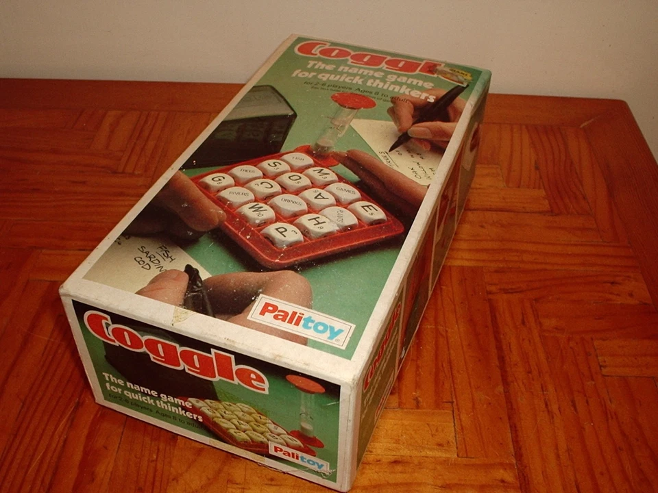 COGGLE AND BOGGLE DICE GAMES BY PALITOY WORD SEARCH  FAMILY GAME VINTAGE - Image 1 of 4