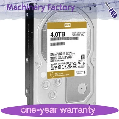 WD Gold Enterprise WD4002FYYZ 7200 RPM 6Gb/s 4TB 128MB 3.5" Internal Hard Disk - Image 1 of 2