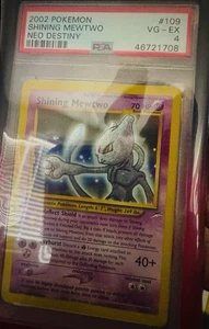 Shining Mewtwo Holo 109/105 PSA 4 2002 Pokemon Neo Destiny Secret Rare + Guard - Picture 1 of 3