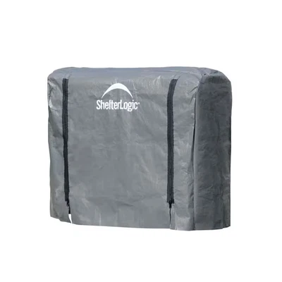Shelterlogic 4 Ft. Universal Firewood Rack Cover Log Fire Wood Full Length Gray - Image 1 of 4