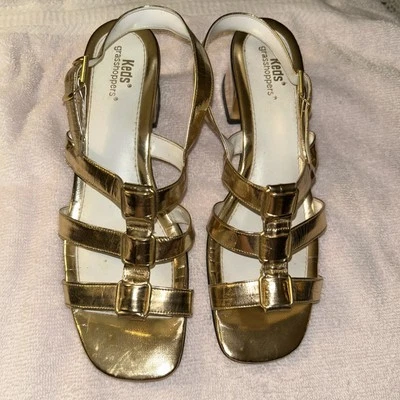 Zapatos de mujer keds 7,5 Gold Chunk Heels Foto 1 de 4