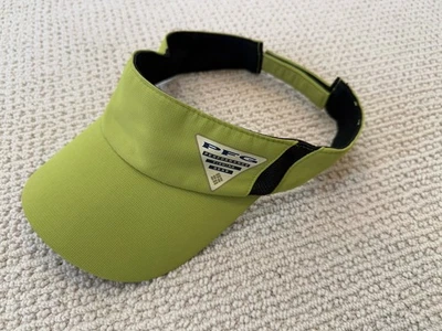 Equipo de pesca de rendimiento para mujer Columbia visera de sol raro color verde lima gorra Foto 1 de 4