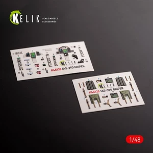 Calcomanías 3D interiores Jas-39 D. (para kit modelo avión Italeri) 1:48 KeliK K48130 - Imagen 1 de 17