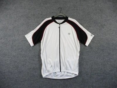 Camiseta Canari Para Hombres XL Blanca Negra Bolsillos Cremallera Completa Bicicleta Bicicleta Camisa Drycore Foto 1 de 4