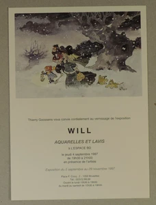 WILL Aquarelles Invitation Expo Espace BD 1997 - Picture 1 of 1