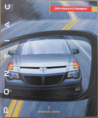 2001 Pontiac Aztek Firebird Grand Am Grand Prix Montana USA Prospekt Brochure - Imagem 1 de 4