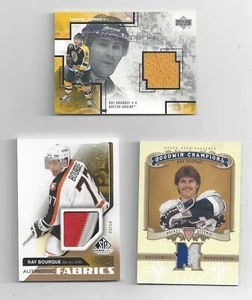 RAYMOND  BOURQUE JERSEY  CARD LOT (D) UD  SP GAME USED PLUS OTHERS - Picture 1 of 2
