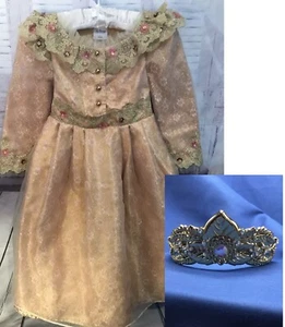 Disney Store Sleeping Beauty Princess Aurora Costume Child Sz XS 4 Live Action - Picture 1 of 6