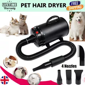 Dog Cat Pet Hair Dryer Kit Grooming Blower Blaster Portable Power With 4 Nozzle - Picture 1 of 13