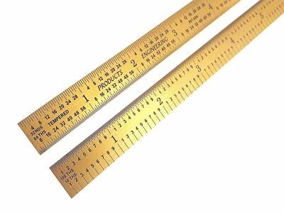 PEC Tools Flexible 12" 5R Titanium Nitride Coated Scratch Resistant Ruler - Image 1 of 2