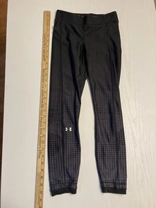 Girls Black Under Armour Fitted Leggings Size Youth Small - Picture 1 of 5