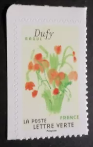FRANCIA 2024 Sello AUTOCOLANTE Arte Flores Cuadro DUFYAQUARELLE Nuevo MNH (D) - Imagen 1 de 1
