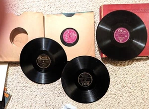 78 RPM dance records don't fence me in & Victrola large record Last LOT - Picture 1 of 6