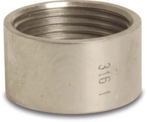 Halbe Muffe Edelstahl IGxIG kurz 1 1/4" VA - Bild 1 von 1