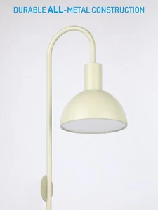 2 Pack Plug-in Wall Sconce, Metal Indoor Wall Lamp, E26 Base, Bulb Not Included - Picture 1 of 21