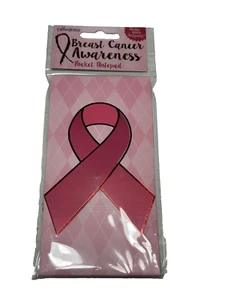 pink ribbon awareness pocket small mini purse note pad - Picture 1 of 3