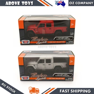 Motormax 1:27 2021 Jeep Gladiator Overland Diecast Model Truck 2 Colors Options - Image 1 of 2