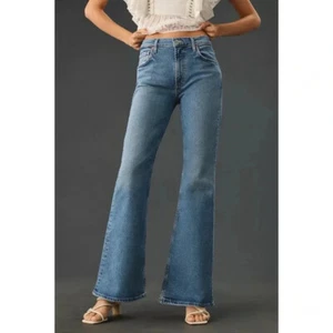 NWT Citizens of Humanity Isola Flare Jeans Mid Rise Boot Denim Blue Sz 27 - Picture 1 of 16