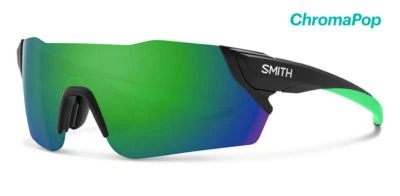 SMITH ATTACK | MATTE BLACK REACTOR / CHROMAPOP SUN GREEN MIRROR | ATCMGMMBR - Image 1 of 4