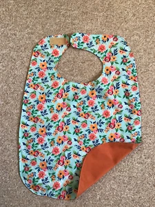 Adult bib, short, double sided hand made-REDUCED PRICE old stock - Picture 1 of 1