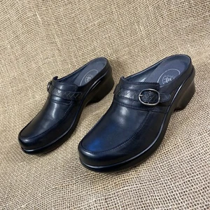 Botas de mujer Ariat zueco mulas deslizantes negras hebilla correa cuero talla 7 B - Imagen 1 de 10