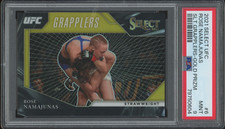2021 Panini Select UFC Grapplers Gold #6 Rose Namajunas 4/10 Mint PSA 9