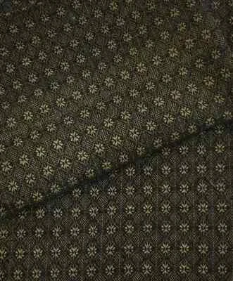 Primitive Packsville Rose TAN BLACK QUEEN COVERLET Bedspread Cover Blanket - Image 1 of 2