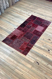 Patchwork Rug, 2.5x5.1 ft Rug, Small Area Rug, Turkish Small Rug, Bedroom Rug - Picture 1 of 10