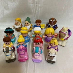 Little People Disney Princess Figure Set Rare Ariel Rapunzel Cinderella Used - Picture 1 of 7