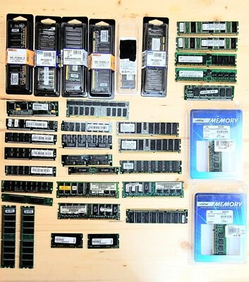 Mega Ram Lot Samsung Crucial IBM Old New 8mb 512mb 2g 4g 8gb ddr2 dim64 - Image 1 of 4