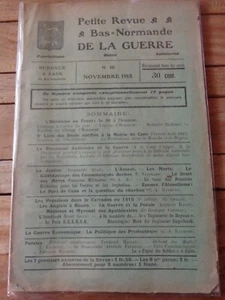 Petite Revue Bas-Normande DE LA GUERRE N° 10 novembre 1915 / Normandie - Bild 1 von 2