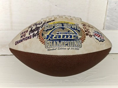 Super Bowl XXXIV 2000 St. Louis Rams Fotoball Deportes Fútbol NFL NFC Champ 1999 Foto 1 de 4