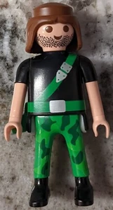 Playmobil Camo Pants Black Shirt Male Figure - Picture 1 of 2