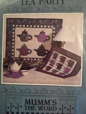Debbie Mumm Quilt Pattern Tea Party Teapot Quilt Block Teacup - Image 1 of 2