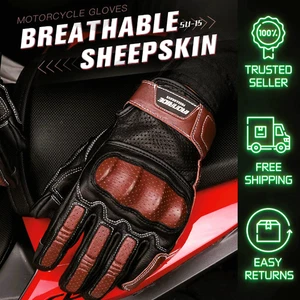 Herren Motorrad Handschuhe Atmungsaktiv Touchscreen Racing Reiten Schutzausrüstung - Bild 1 von 12