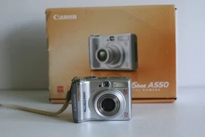 Canon Digital Camera PowerShot A550 7.1MP Silver Tested - Picture 1 of 14