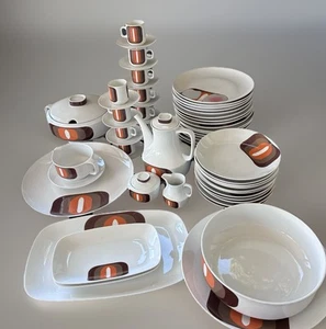 Vintage Service 62 Teile Porzellan Eschenbach Seventies  - Bild 1 von 16